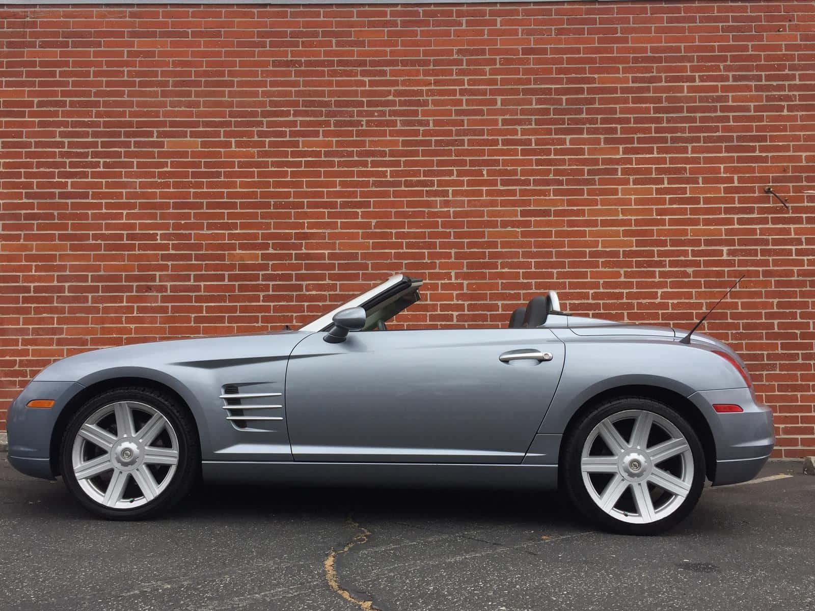Chrysler Crossfire, silver, convertible, HD Desktop Wallpaper