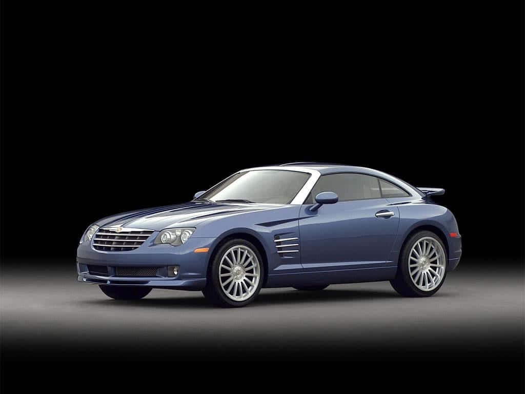 Chrysler Crossfire, blue, silver rims, SD Desktop Wallpaper