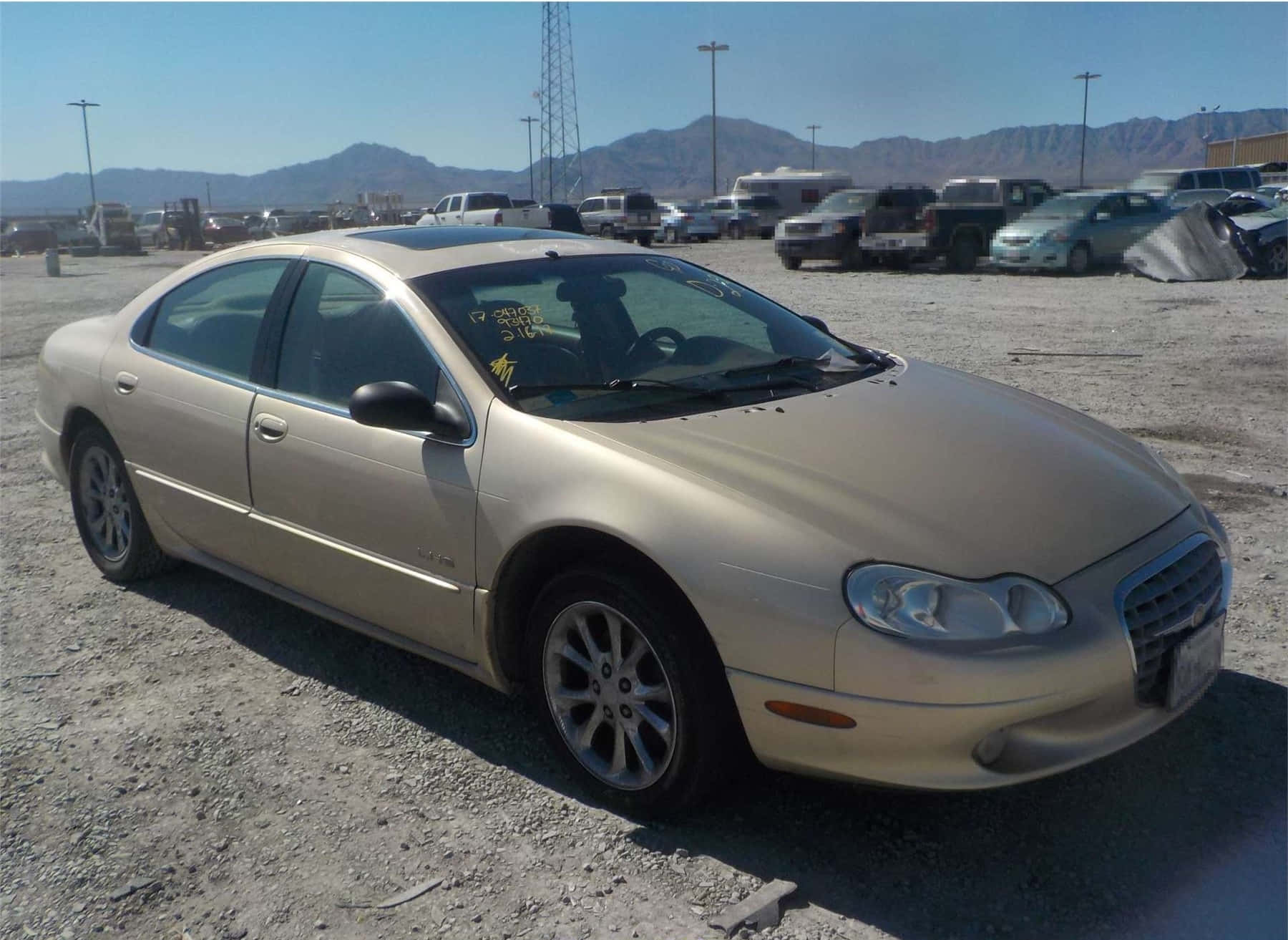 Chrysler LHS, beige, sedan, HD Desktop Wallpaper