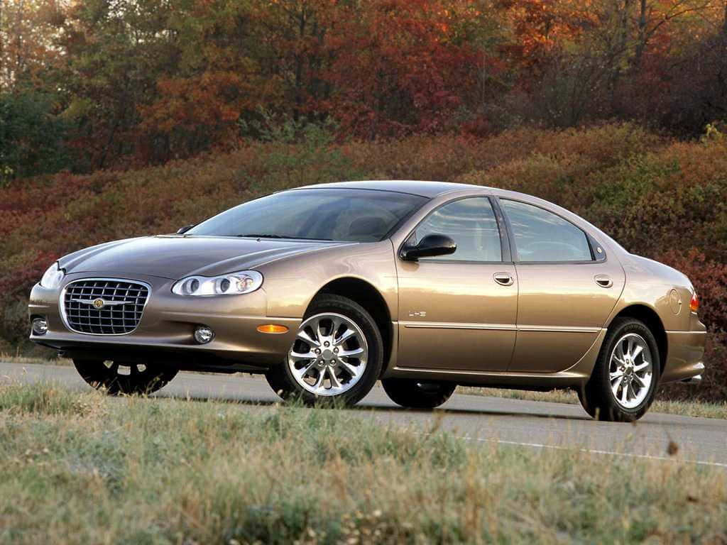 Chrysler LHS, gold, sedan, SD Desktop Wallpaper