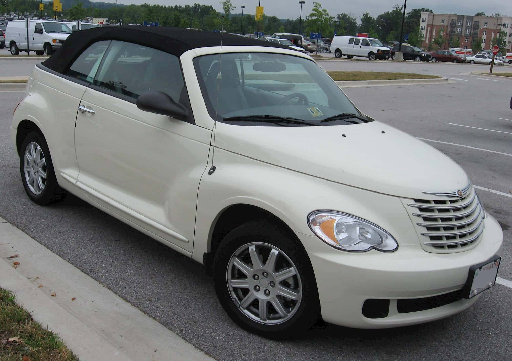 Chrysler PT Cruiser, 2000, cream-colored, Full HD Desktop Wallpaper