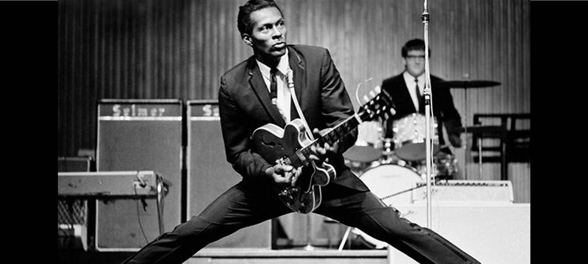 Chuck Berry, stage, jazz guitarist, Full HD Desktop Wallpaper