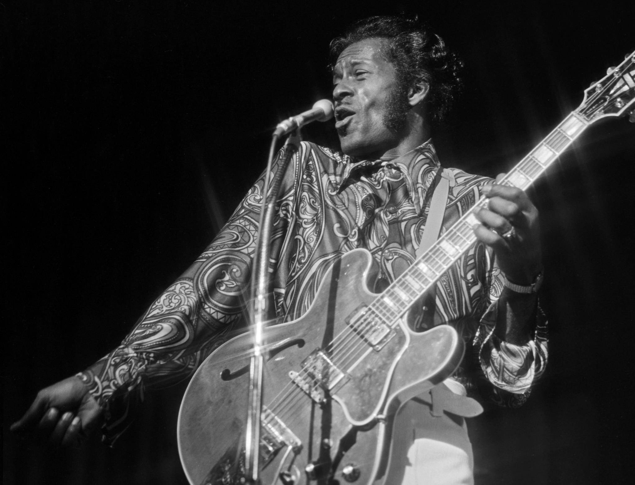 Chuck Berry, rockumentay film, electric guitar, Full HD Desktop Wallpaper