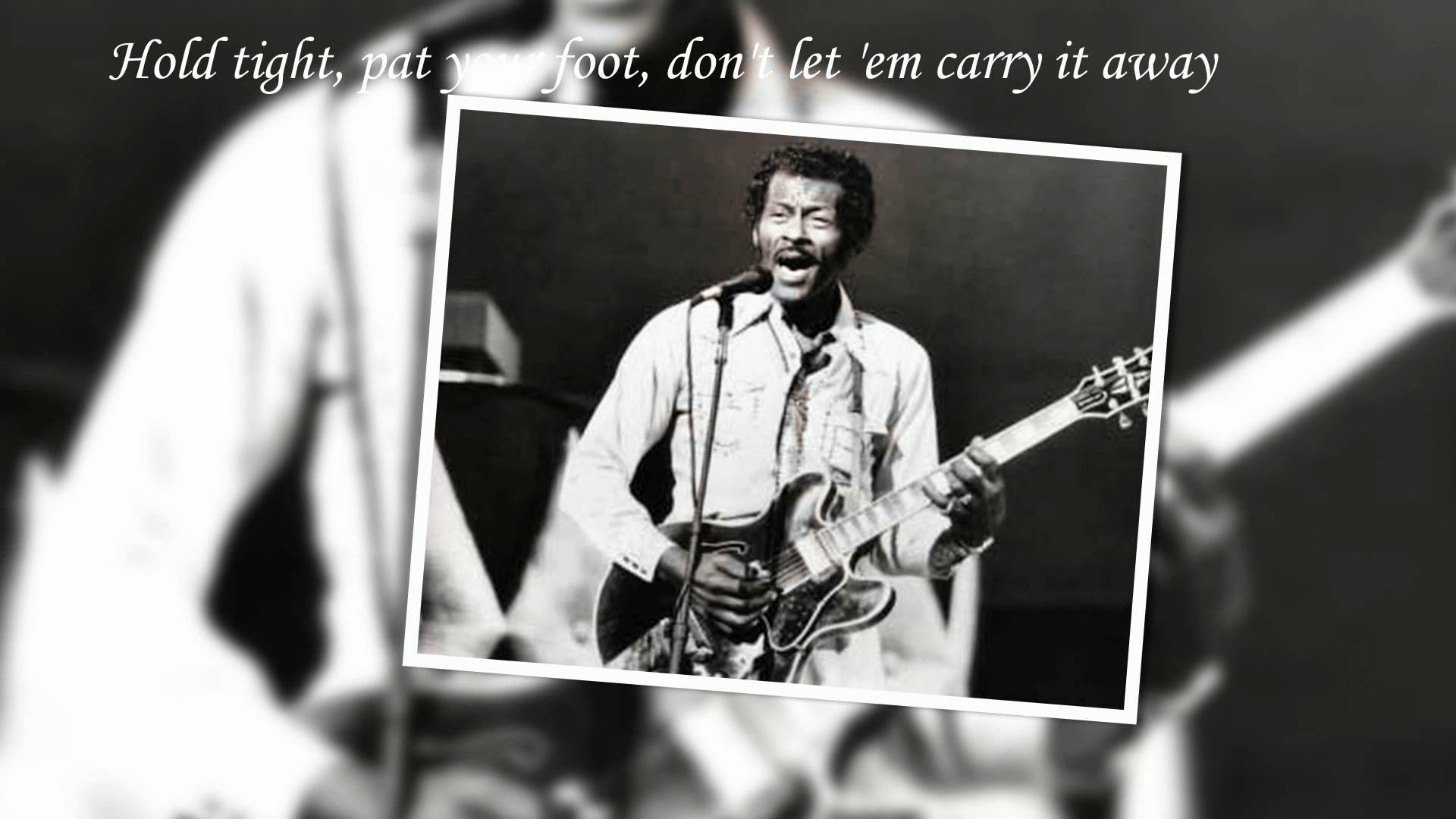 Chuck Berry, electric guitar, stage, Full HD Desktop Wallpaper