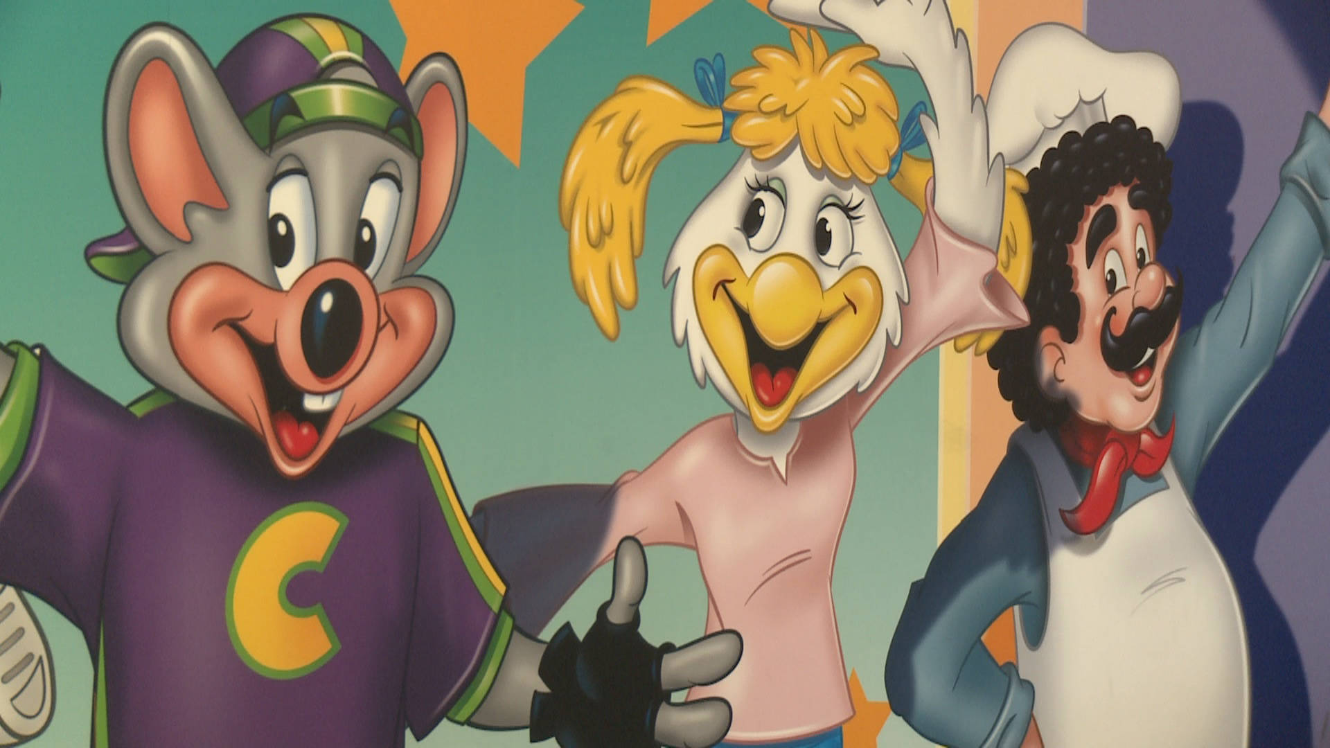Chuck E Cheese, mouse, chicken, Full HD Desktop Wallpaper