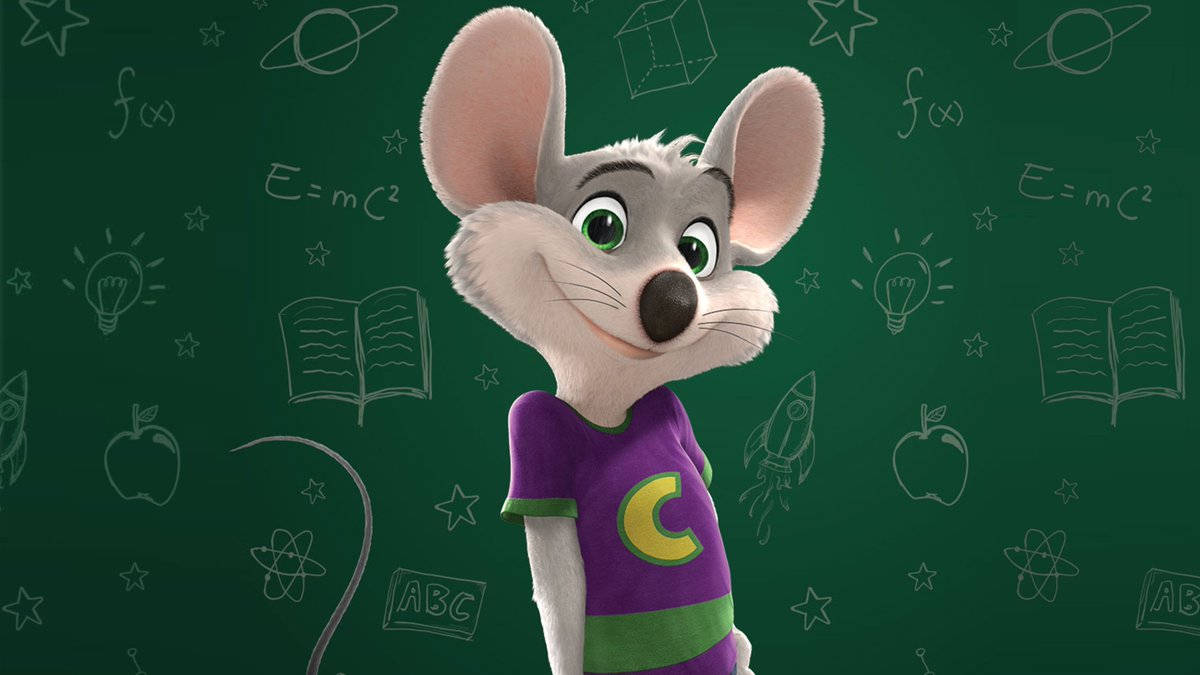 Chuck E Cheese, green, purple shirt, SD Desktop Wallpaper