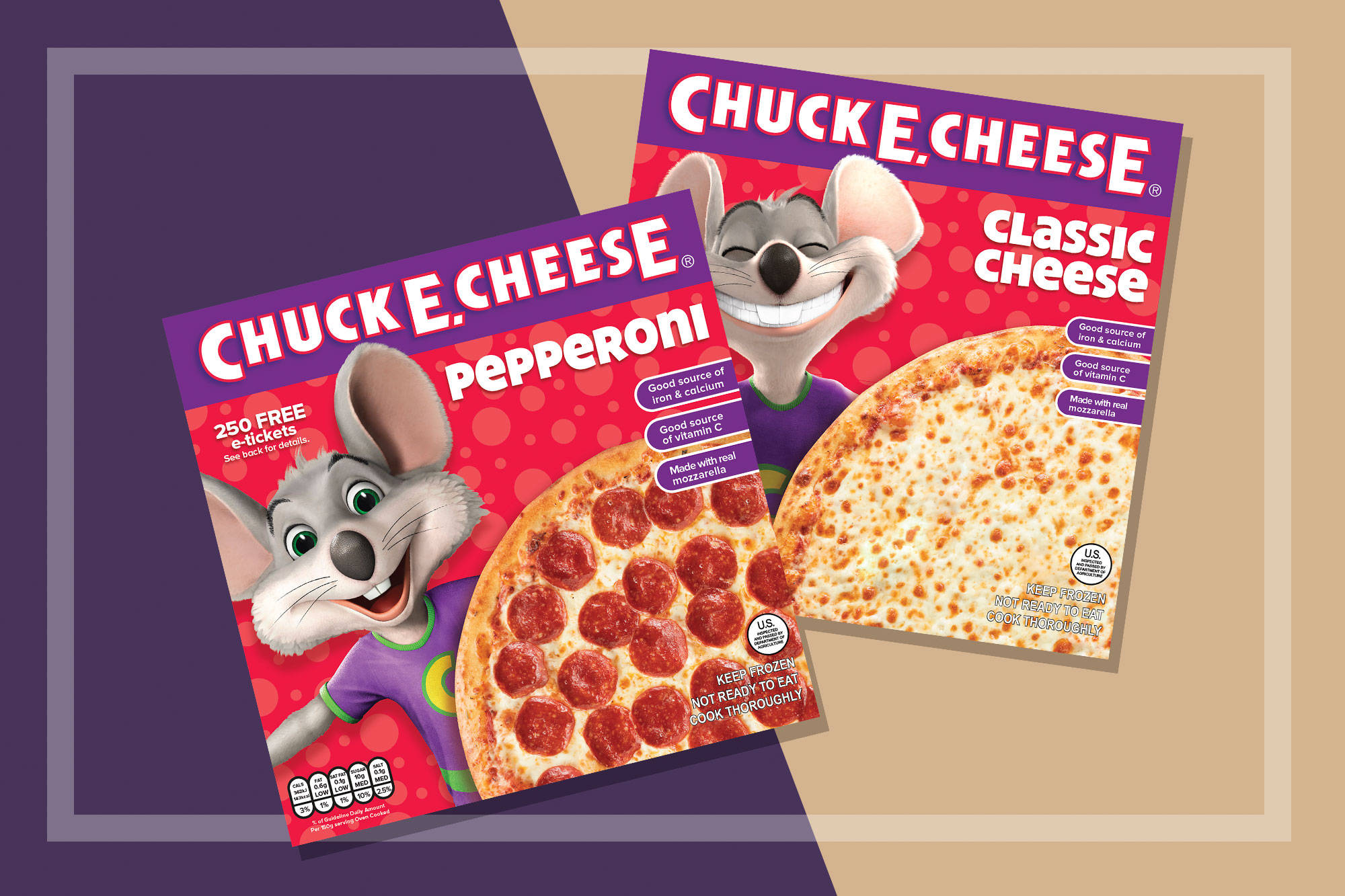 Chuck E Cheese, pepperoni pizza, classic cheese pizza, Full HD Desktop Wallpaper