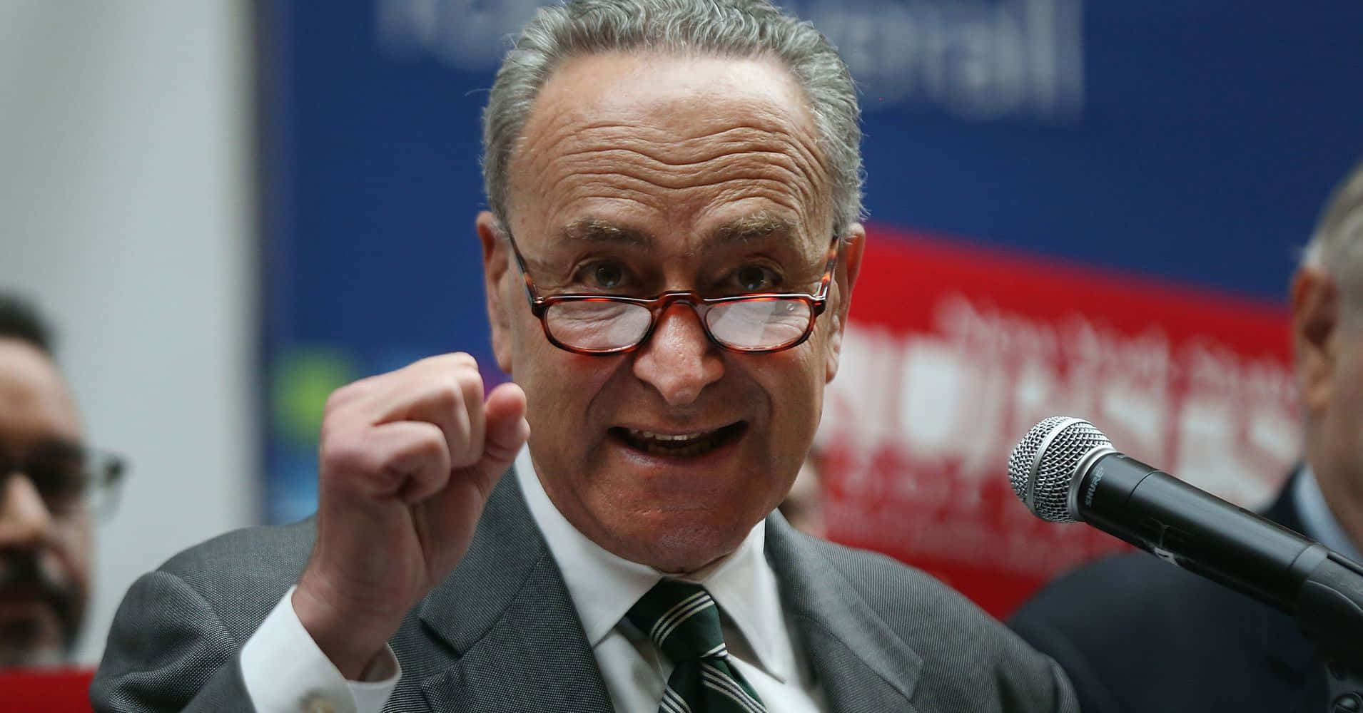 Chuck Schumer, suit, glasses, HD Desktop Wallpaper