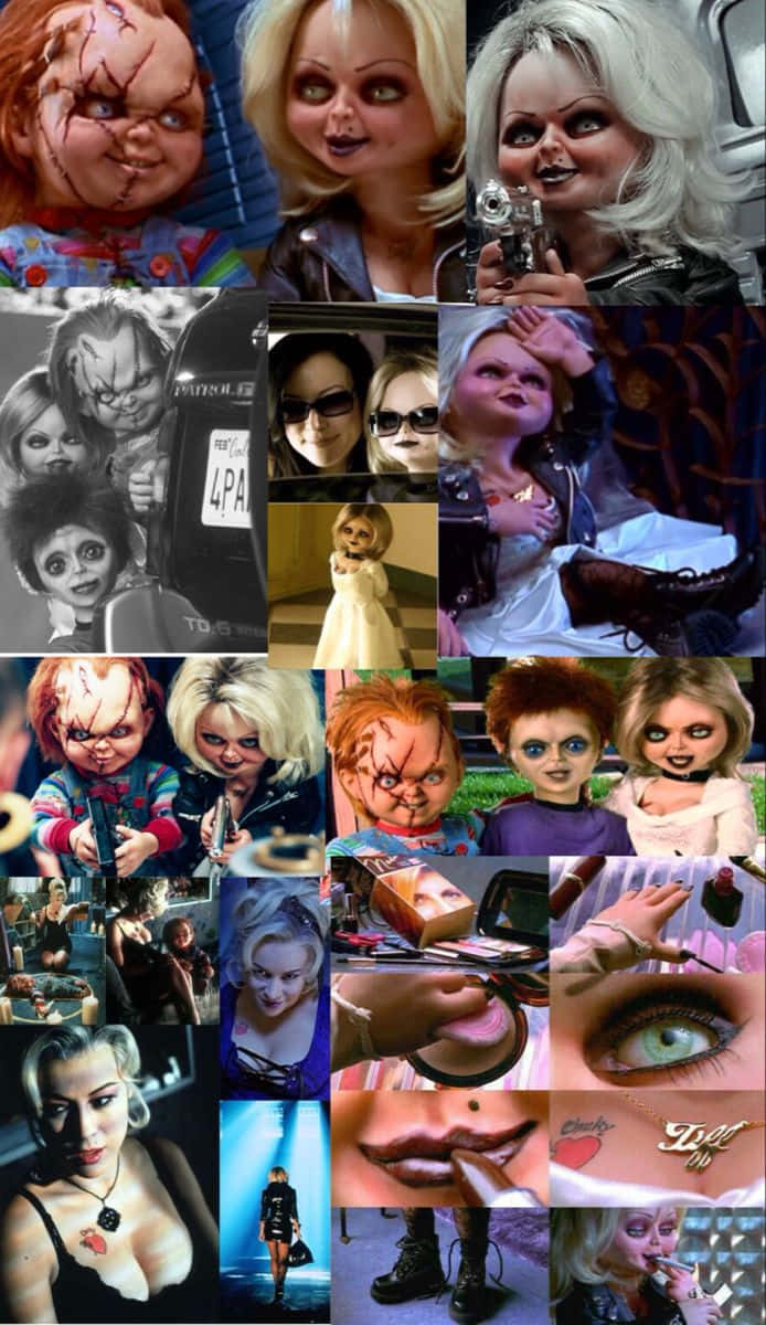 Chucky, Tiffany, horror movie characters, SD Phone Wallpaper