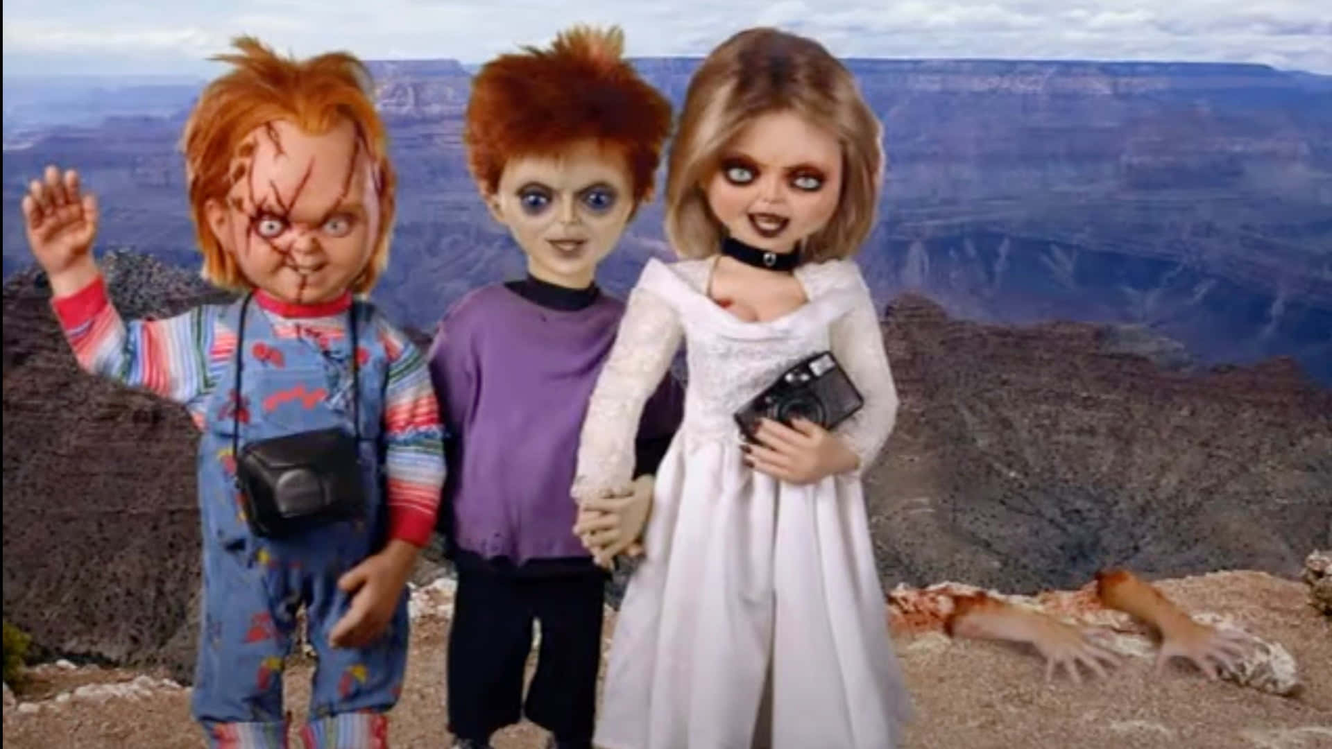 Chucky, Tiffany, canyon rim, Full HD Desktop Wallpaper