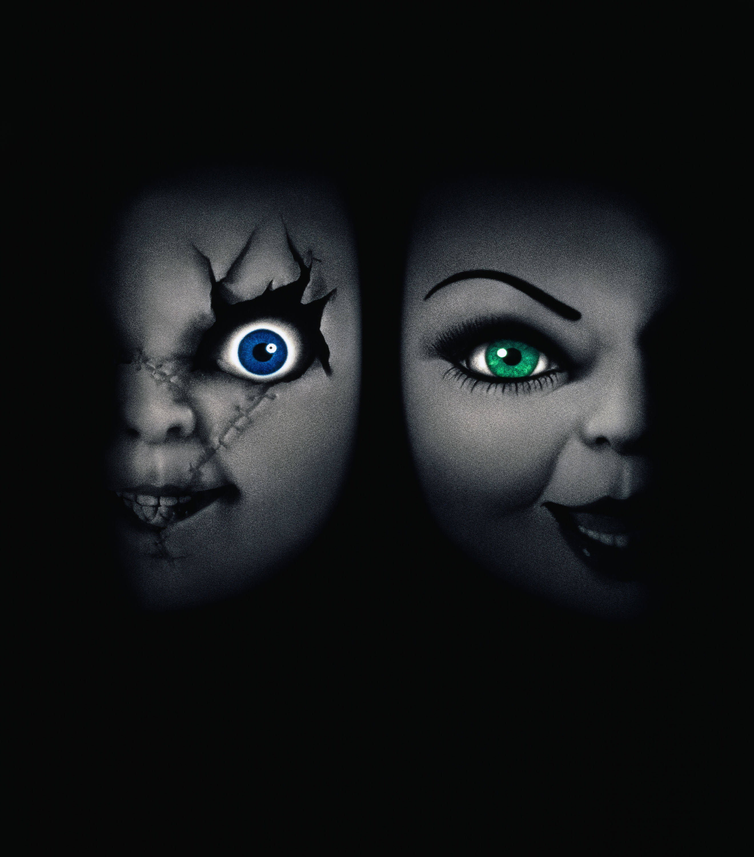 Chucky, Tiffany, blue eye, 2K Phone Wallpaper