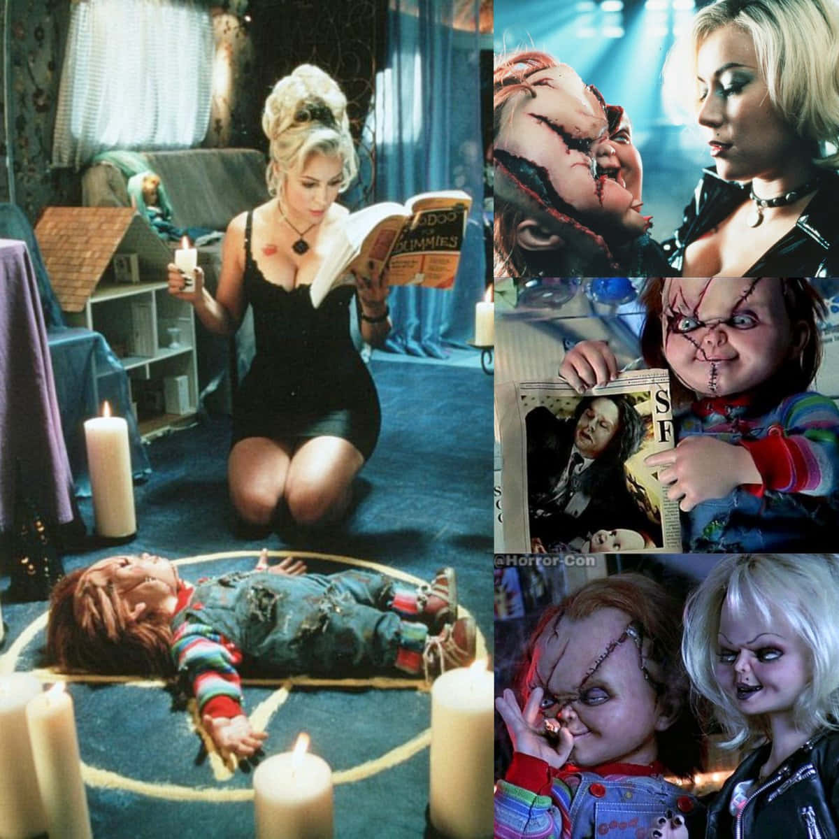 Chucky, Tiffany, candles, SD Desktop Wallpaper