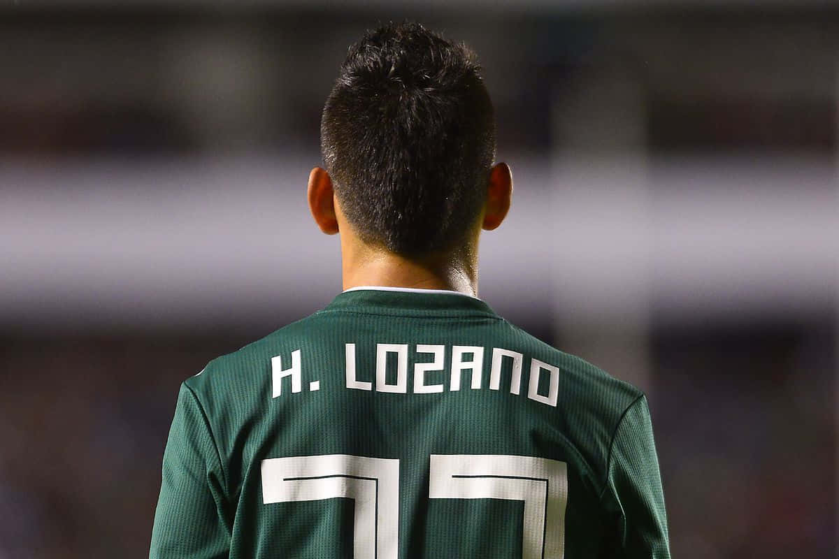 Chucky Lozano, green jersey, number 77, SD Desktop Wallpaper
