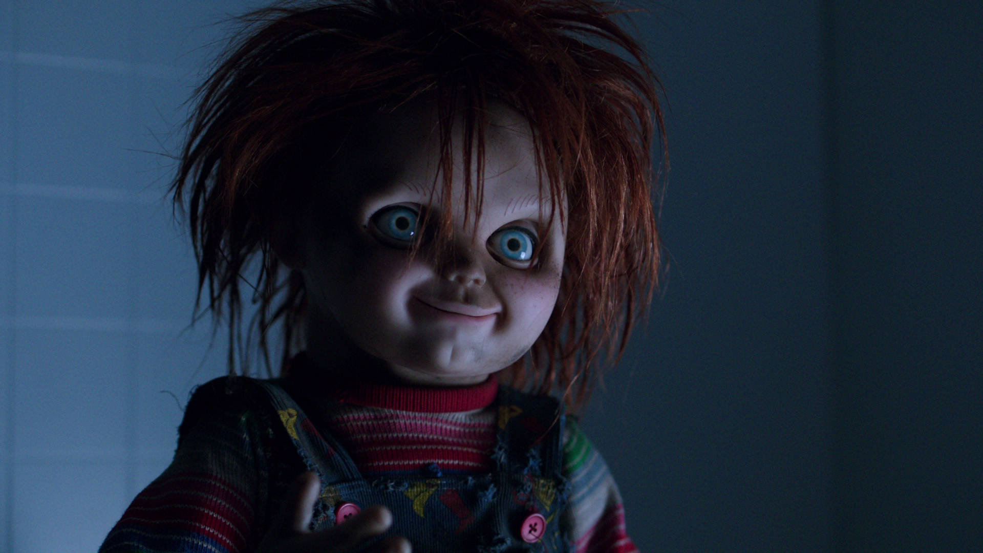 Chucky, messy red hair, wide blue eyes, Full HD Desktop Wallpaper