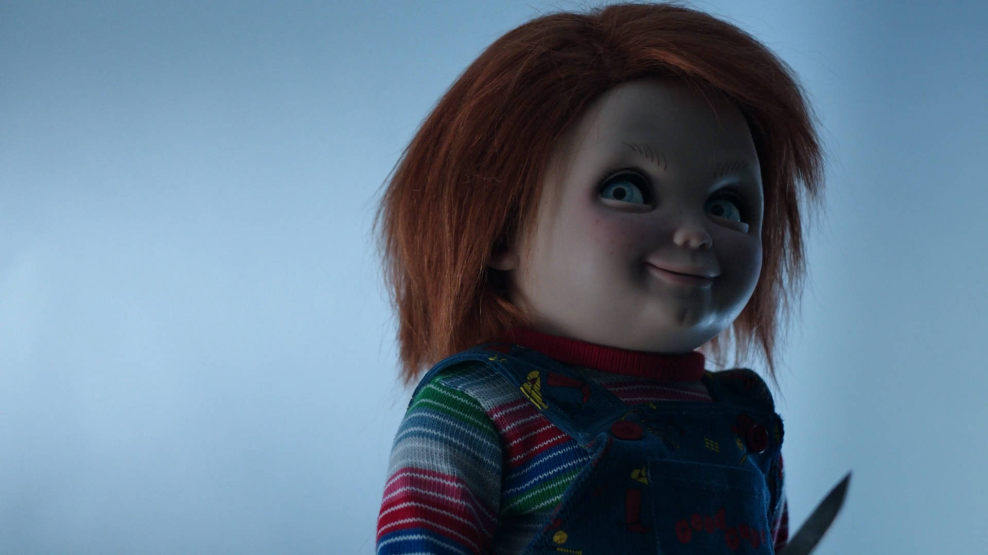 Chucky, smirking face, red hair, Full HD Desktop Wallpaper