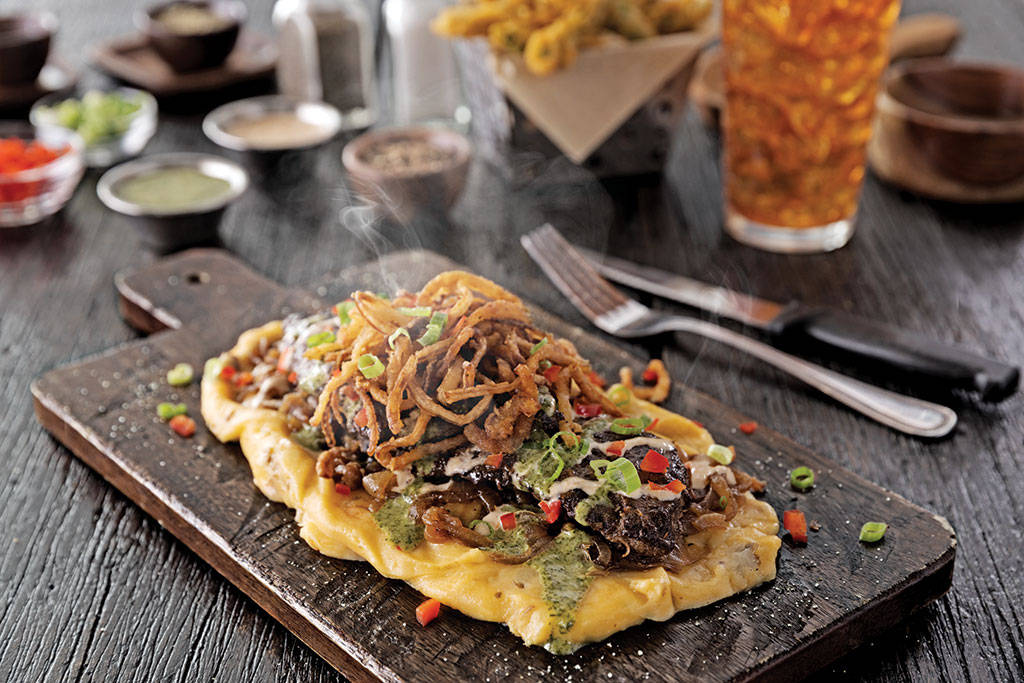 salsa roasted churrasco, zesty salsa, crispy onions, SD Desktop Wallpaper