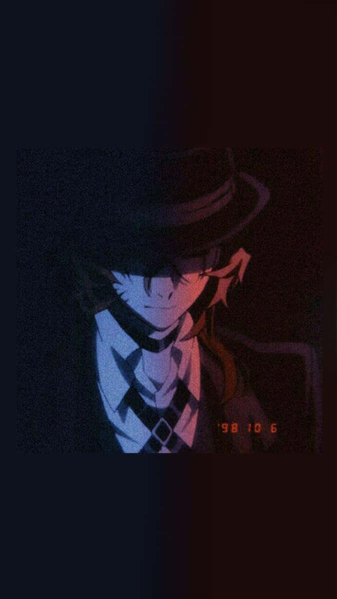 Chuuya Nakahara, fedora, suit, SD Phone Wallpaper