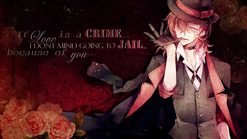 Chuuya Nakahara, top hat, suit, SD Desktop Wallpaper