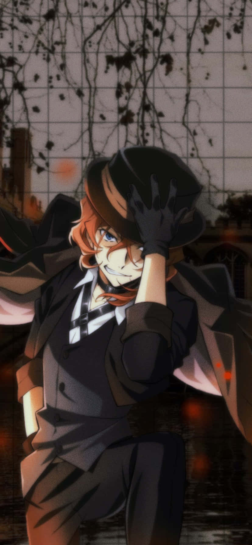 Chuya Nakahara, orange hair, blue eyes, HD Phone Wallpaper