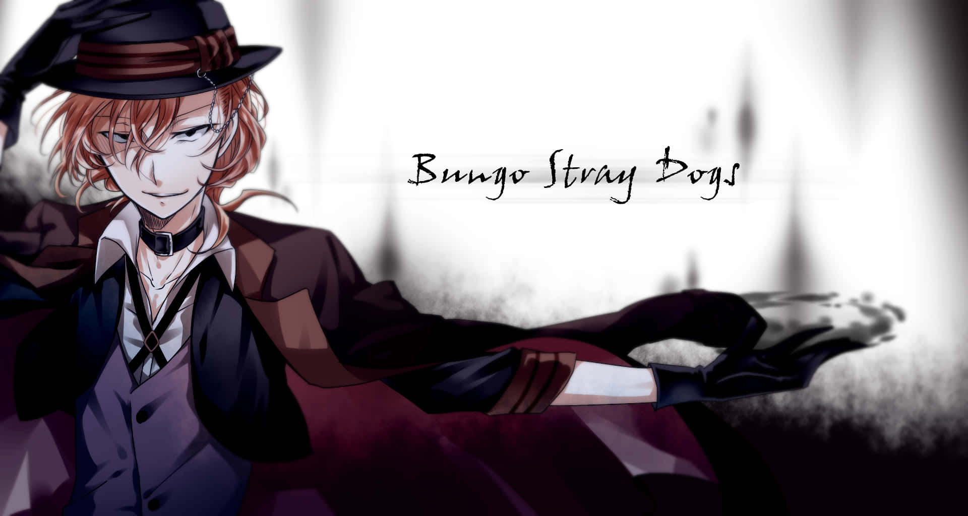 Chuya Nakahara, red hair, hat, Full HD Desktop Wallpaper