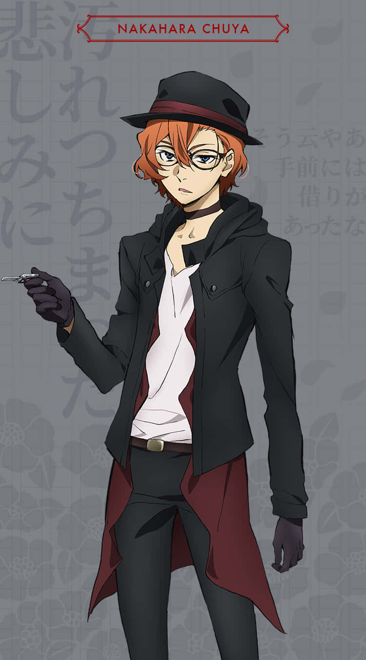 Chuya Nakahara, dark coat, hat, HD Phone Wallpaper