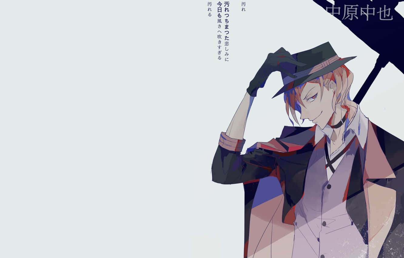 Chuya Nakahara, red hair, black hat, HD Desktop Wallpaper