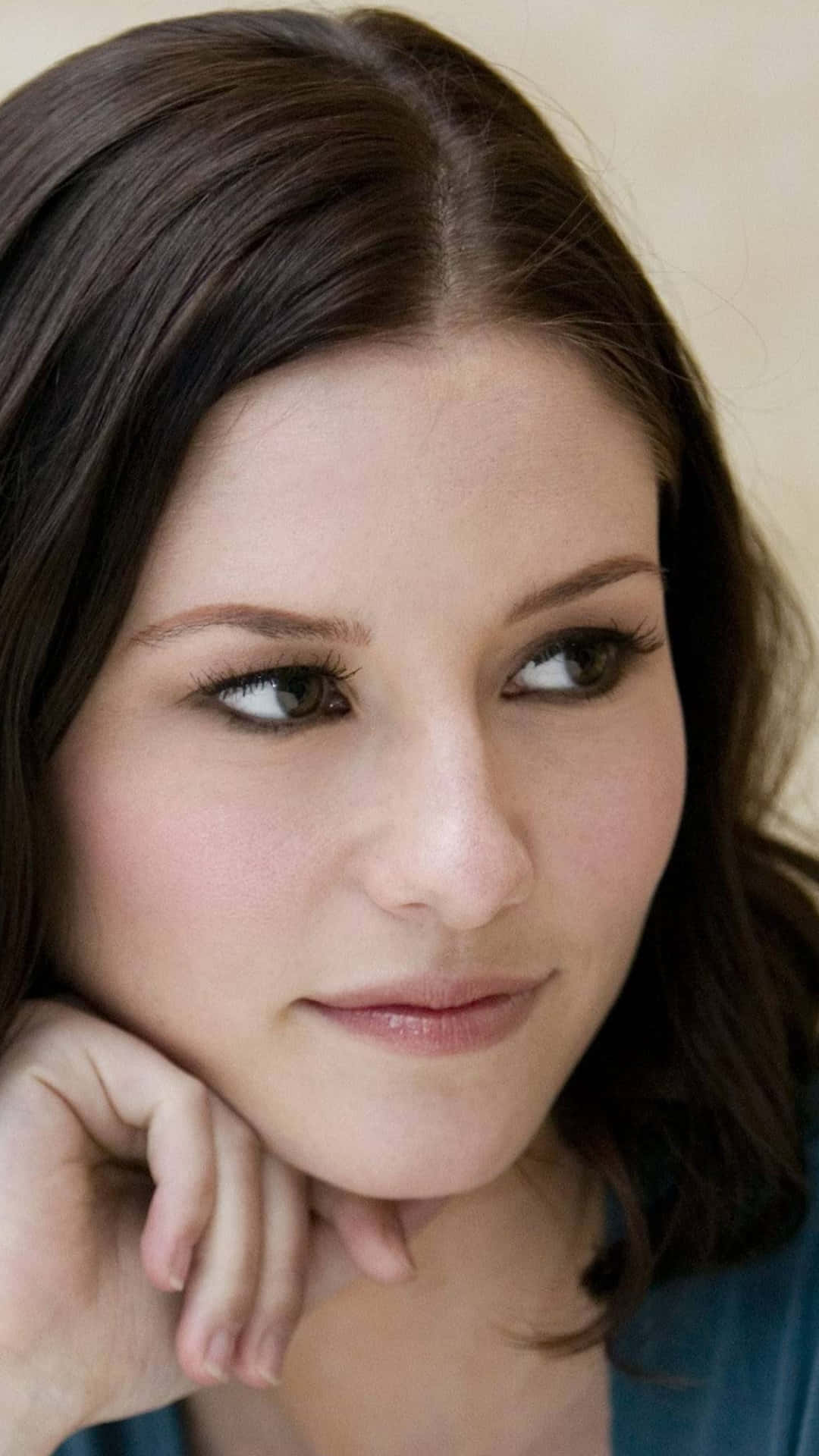 Chyler Leigh, dark hair, close-up portrait, Full HD Phone Wallpaper