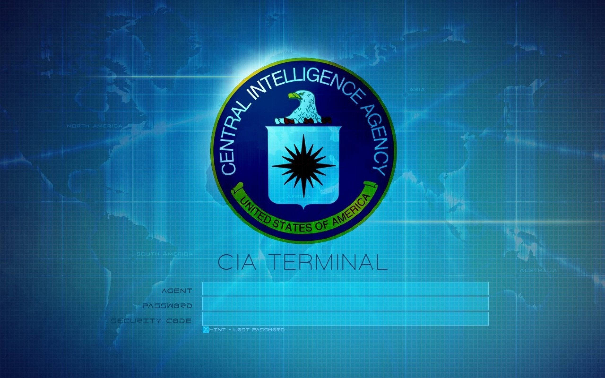 CIA, logo, terminal, 2K Desktop Wallpaper