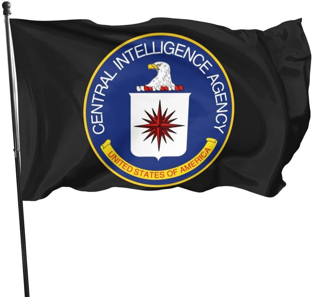 CIA, black flag, blue circular seal, SD Desktop Wallpaper
