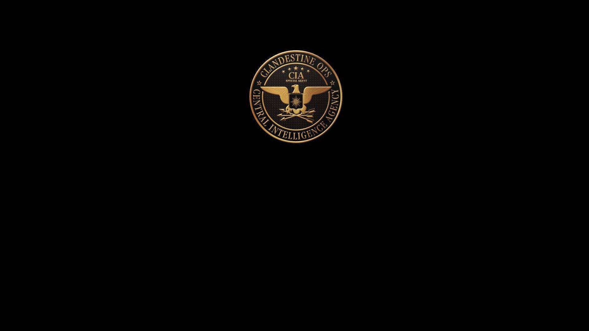 CIA, clandestine ops seal, golden, Full HD Desktop Wallpaper