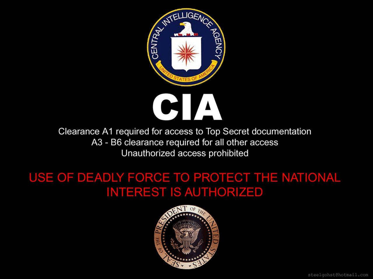 CIA, presidential seal, black background, HD Desktop Wallpaper