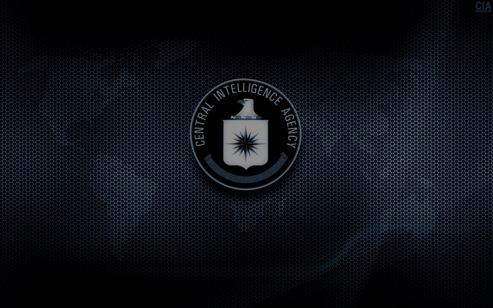 CIA, dark blue, hexagonal mesh, HD Desktop Wallpaper
