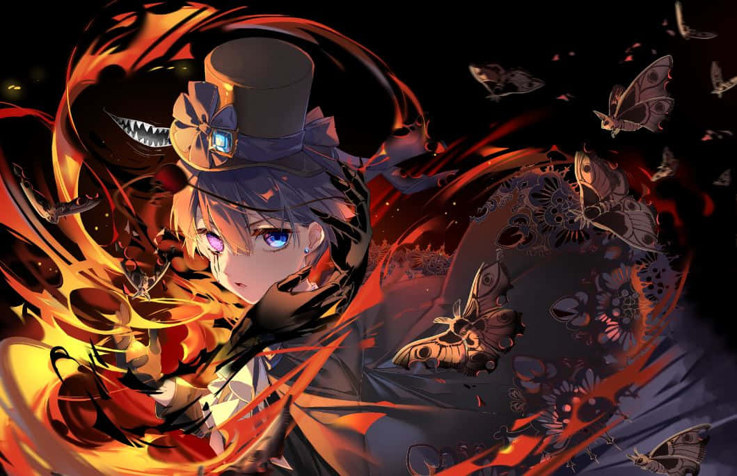 Ciel Phantomhive, purple eyes, top hat, SD Desktop Wallpaper