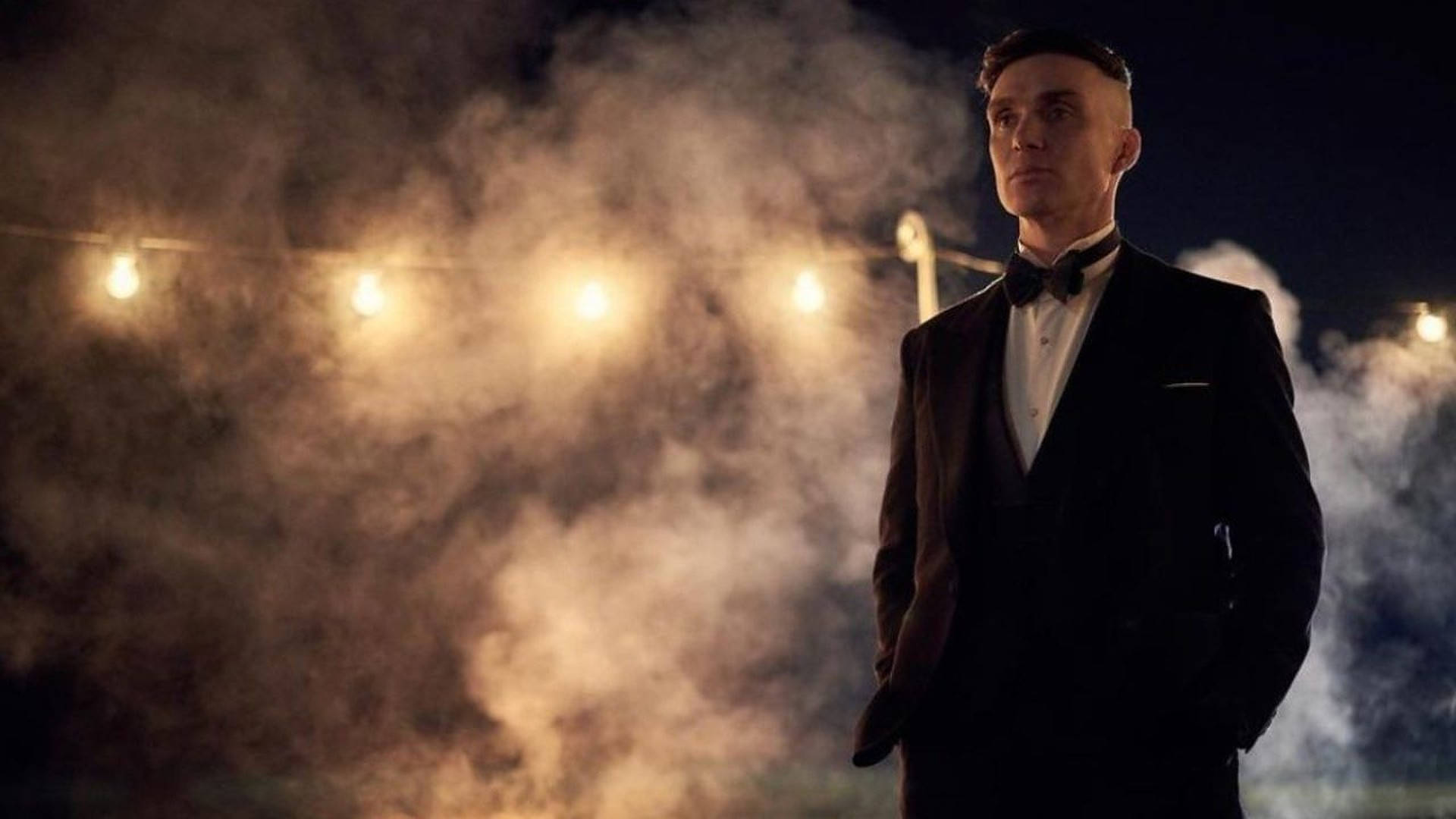 Cillian Murphy, black tuxedo, mist, Full HD Desktop Wallpaper