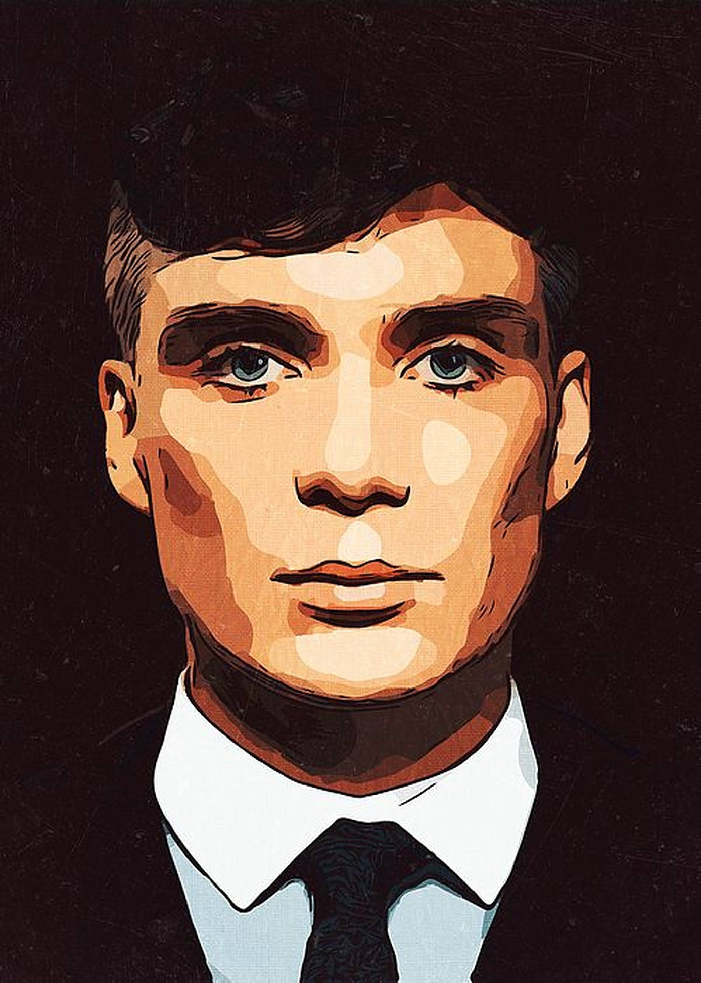 Cillian Murphy, digital portrait, suit, Full HD Phone Wallpaper