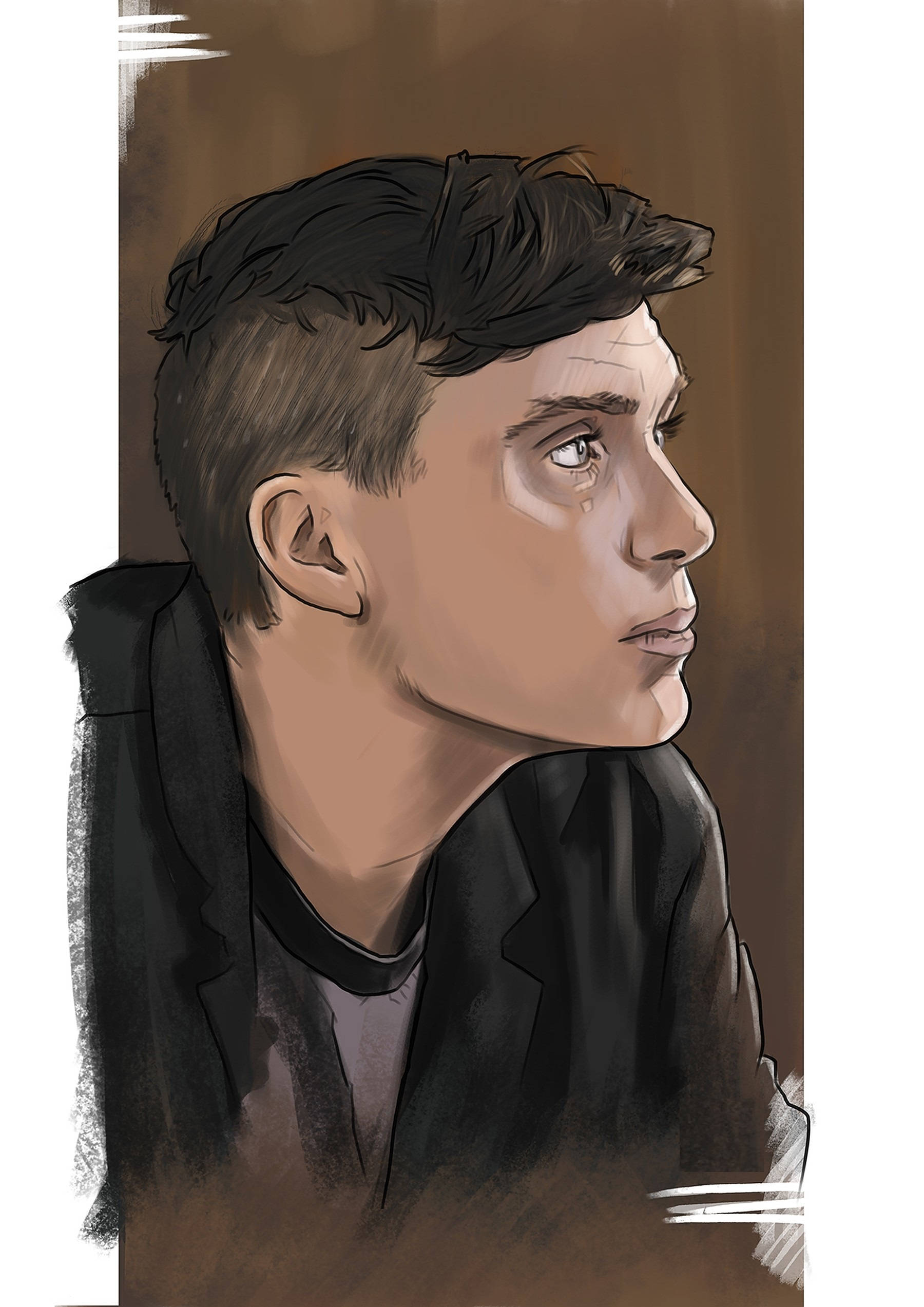 Cillian Murphy, young man, profile, Full HD Phone Wallpaper