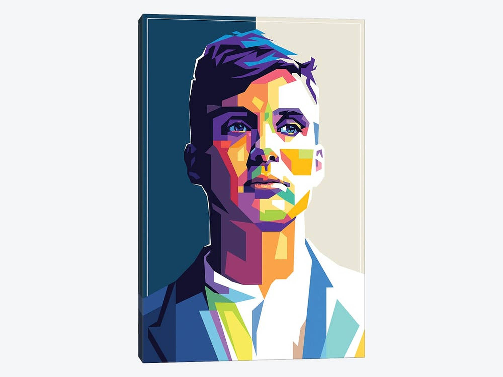 Cillian Murphy, pop art, geometric portrait, Full HD Desktop Wallpaper