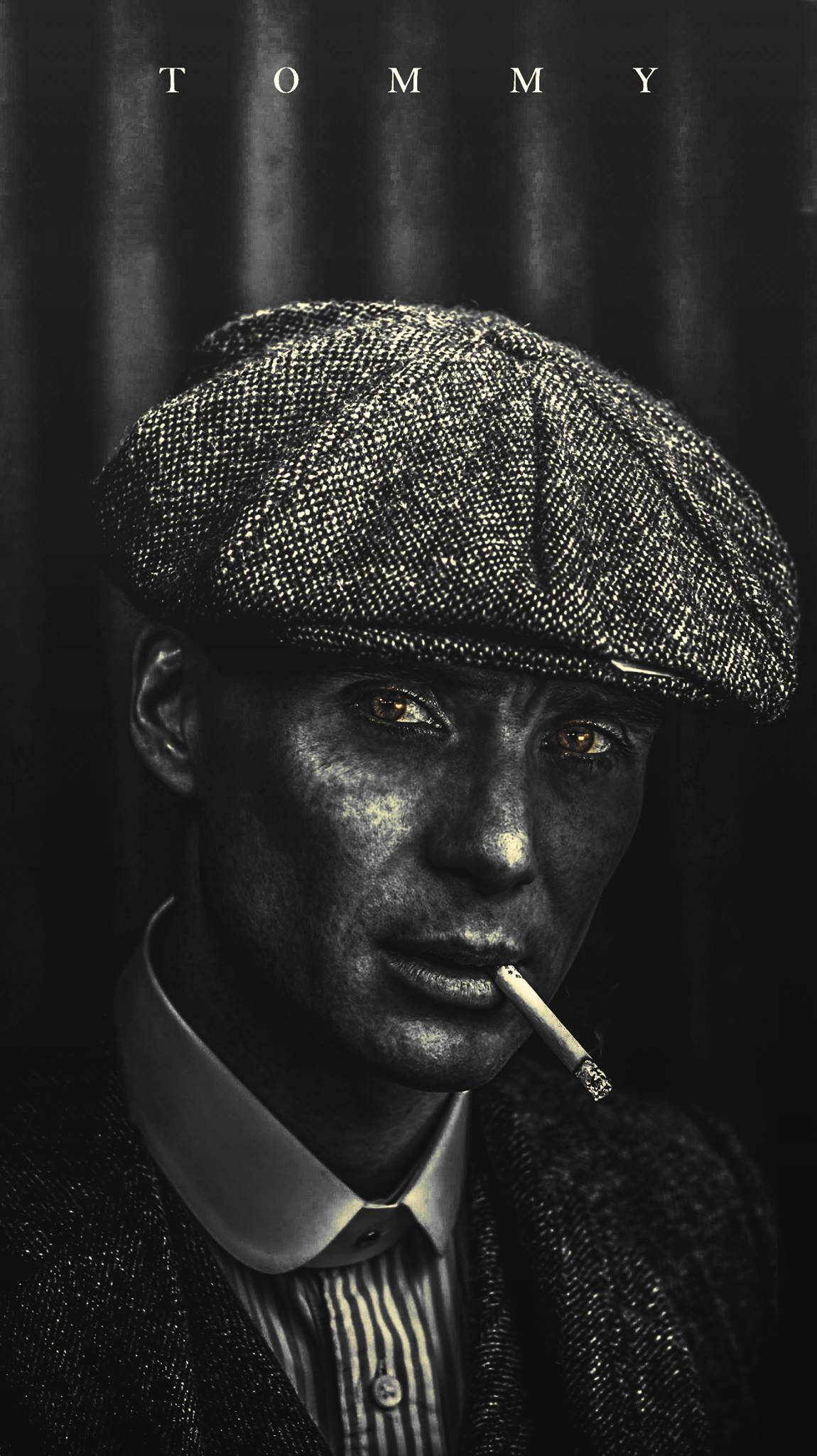Cillian Murphy, flat cap, cigarette, Full HD Phone Wallpaper