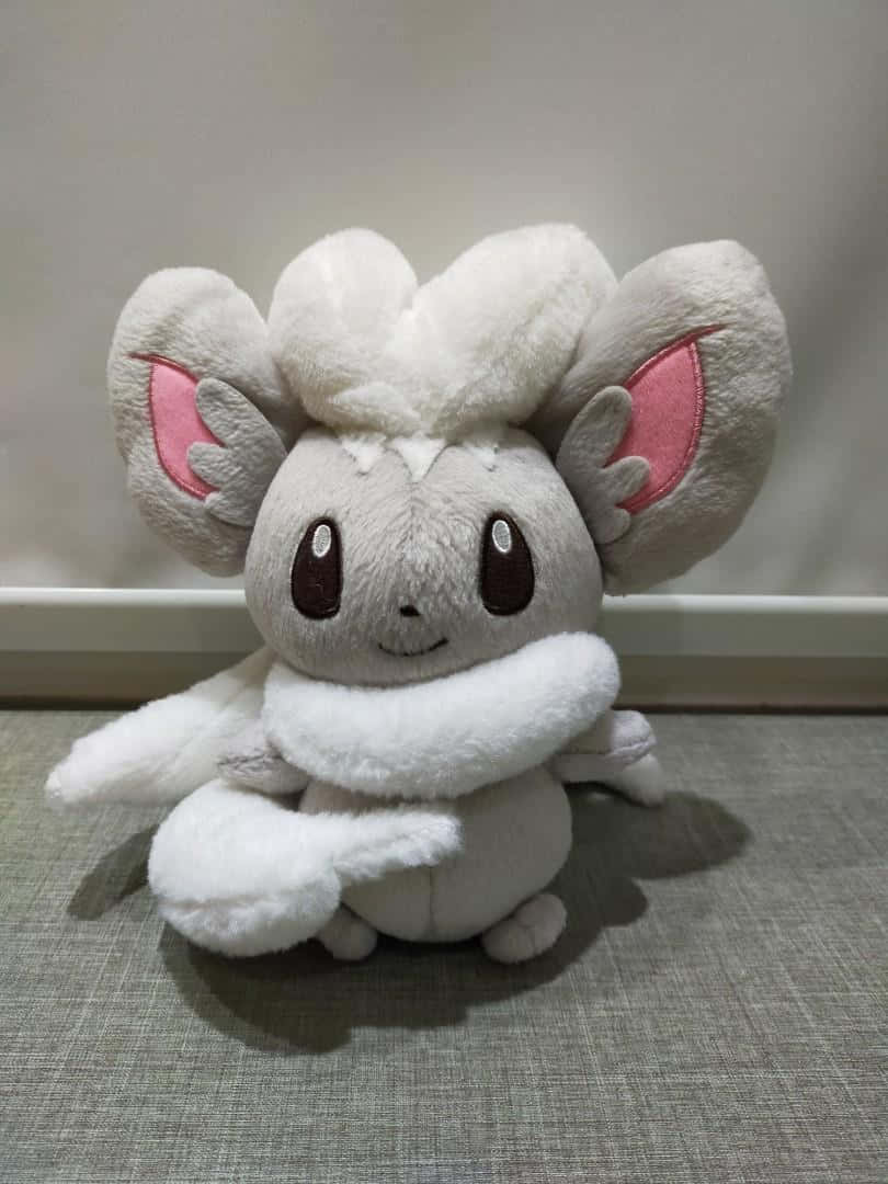 Cinccino, plush toy, gray, SD Phone Wallpaper