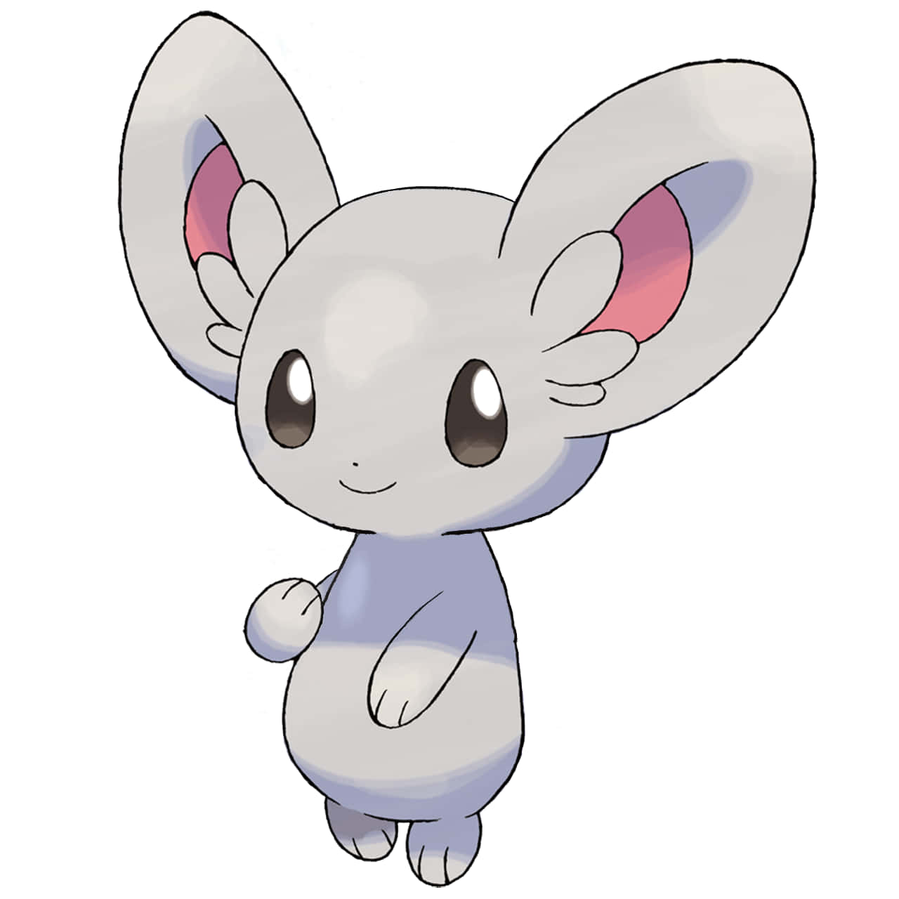 Cinccino, gray, anime-style, HD Desktop Wallpaper