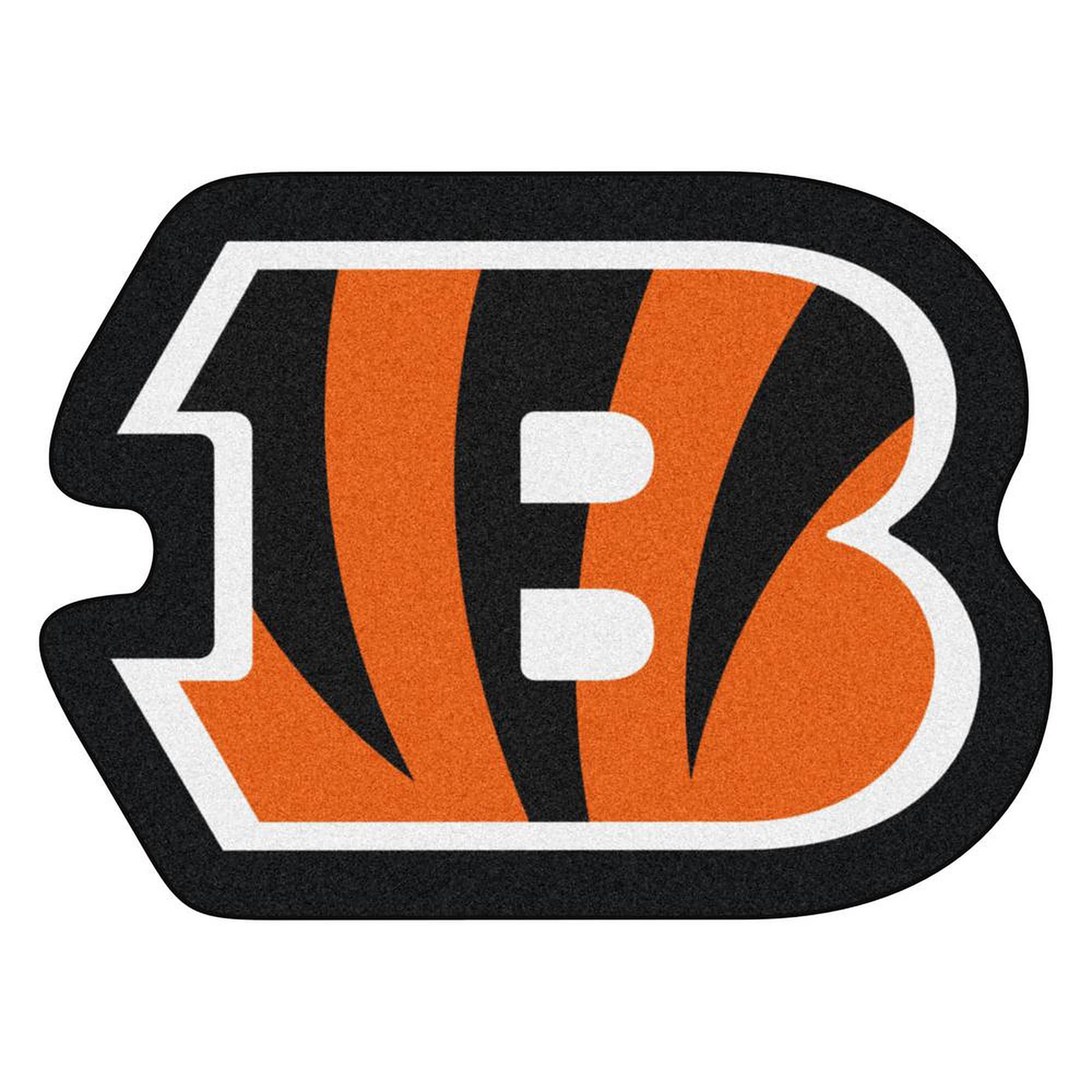 Cincinnati Bengals, B Logo, black orange and white, Full HD Desktop Wallpaper