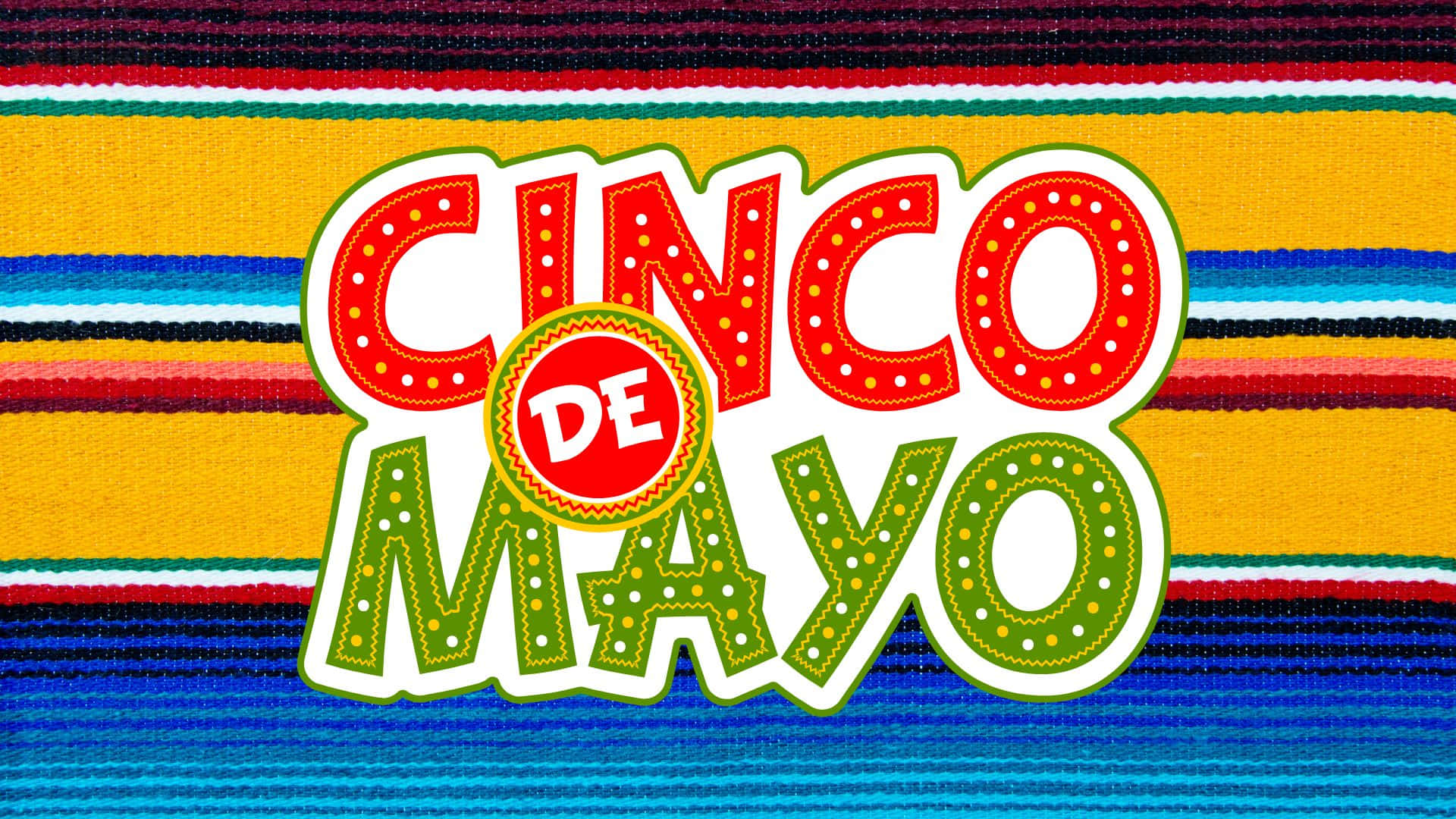 Cinco De Mayo, red and green, dotted borders, Full HD Desktop Wallpaper