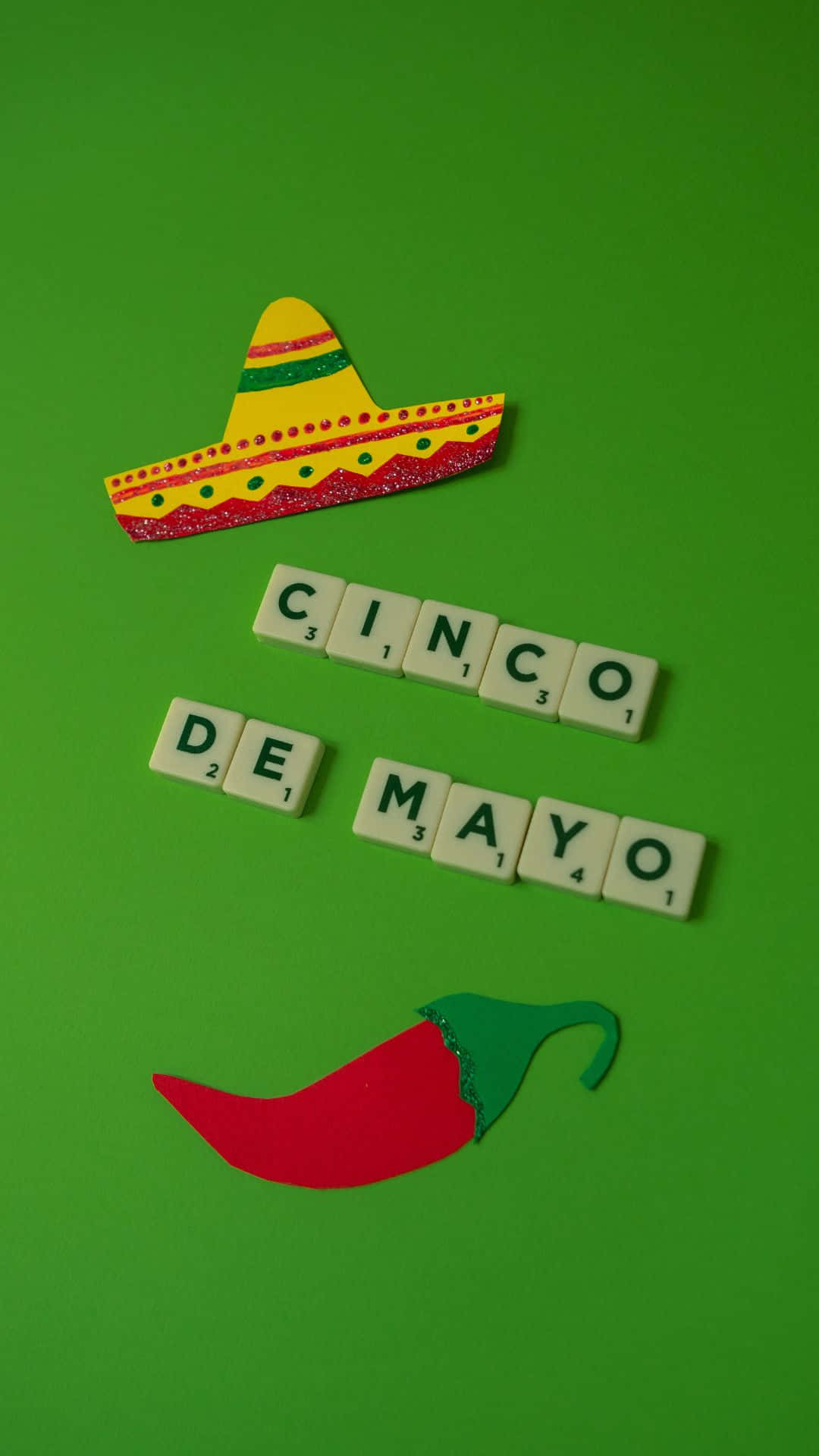 CINCO DE MAYO, sombrero, red chili pepper, Full HD Phone Wallpaper