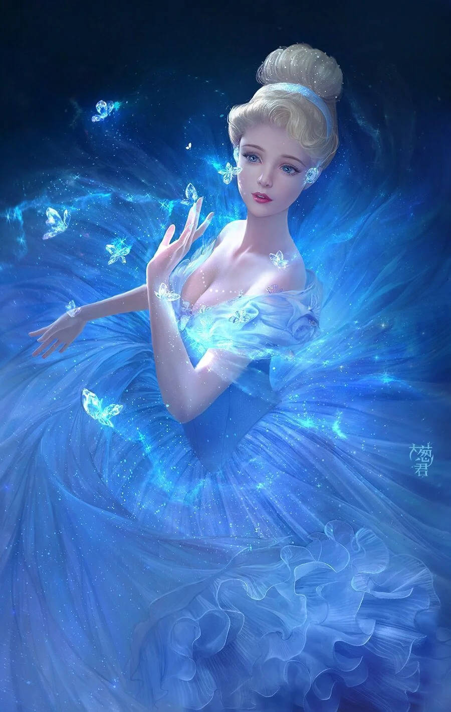 Cinderella, beautiful princess, fairy, HD Phone Wallpaper