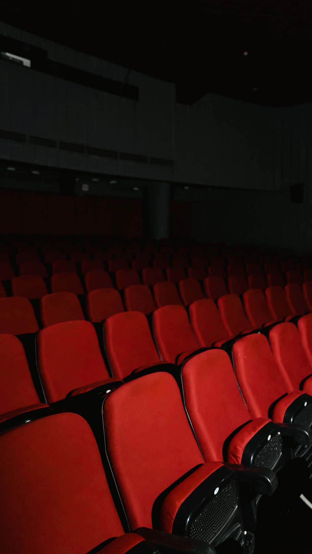 Cinema, red seats, dim lighting, Full HD Phone Wallpaper