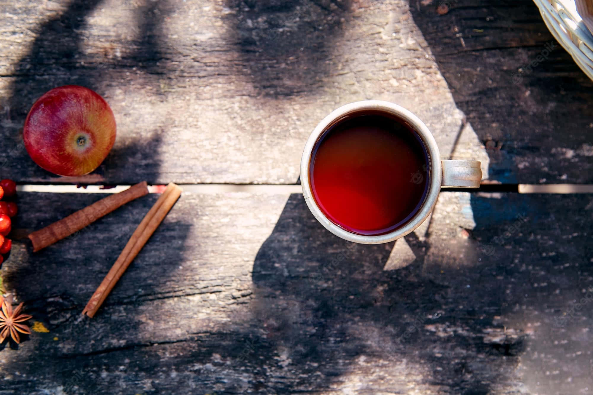 spiced tea, apple cinnamon sticks, star anise, Full HD Desktop Wallpaper
