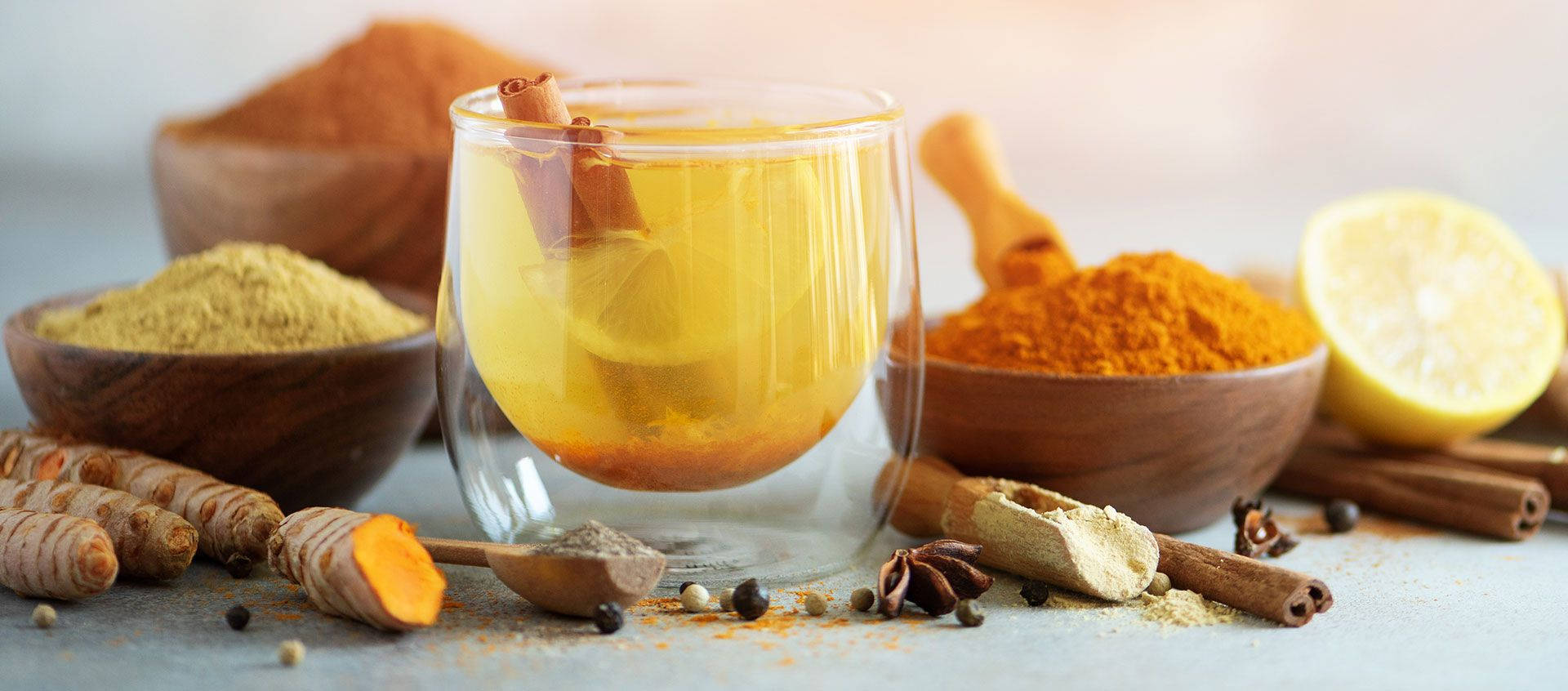 turmeric juice, turmeric powder, cinnamon, Full HD Desktop Wallpaper