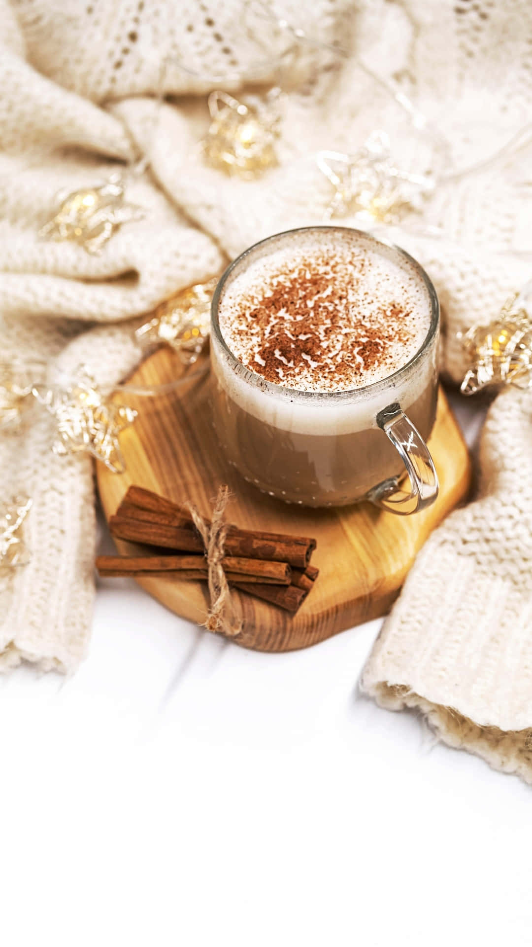 cozy winter cinnamon hot chocolate, spiced hot chocolate, cinnamon dust, Full HD Phone Wallpaper
