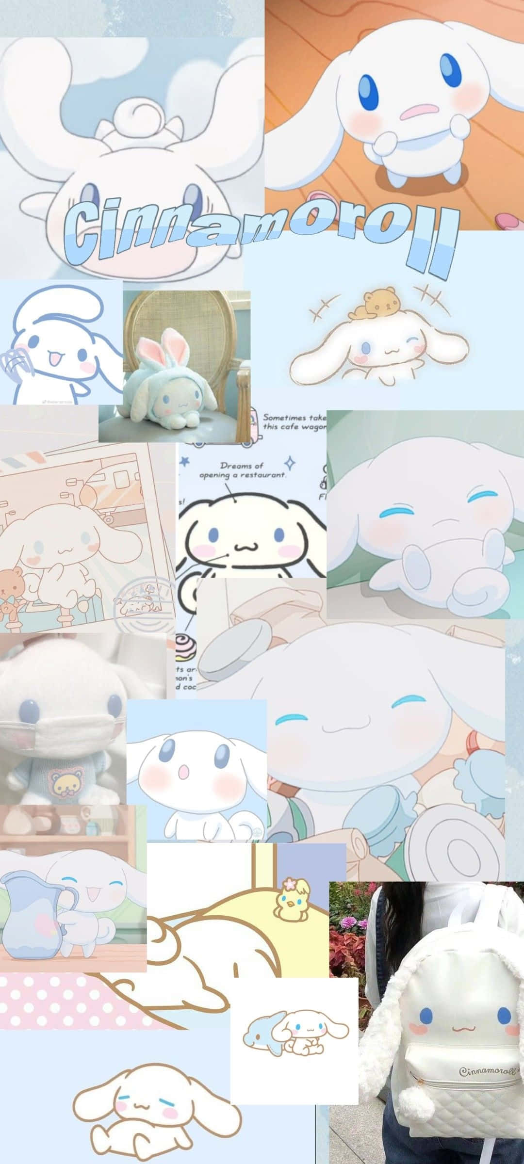 Cinnamoroll, pastel tones, plush toys, Full HD Phone Wallpaper