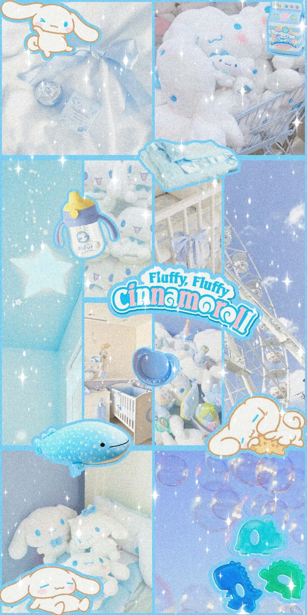 Cinnamoroll, pastel blue, plush toys, Full HD Phone Wallpaper